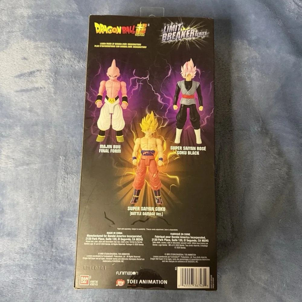 HTF DRAGON BALL Z SUPER LIMIT BREAKER‎ SUPER SAIYAN ROSE GOKU BLACK NIB 12
